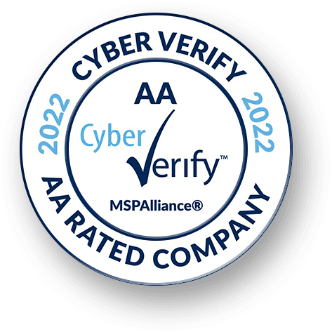 2022 Cyber Verify of AA Rated Company Badge