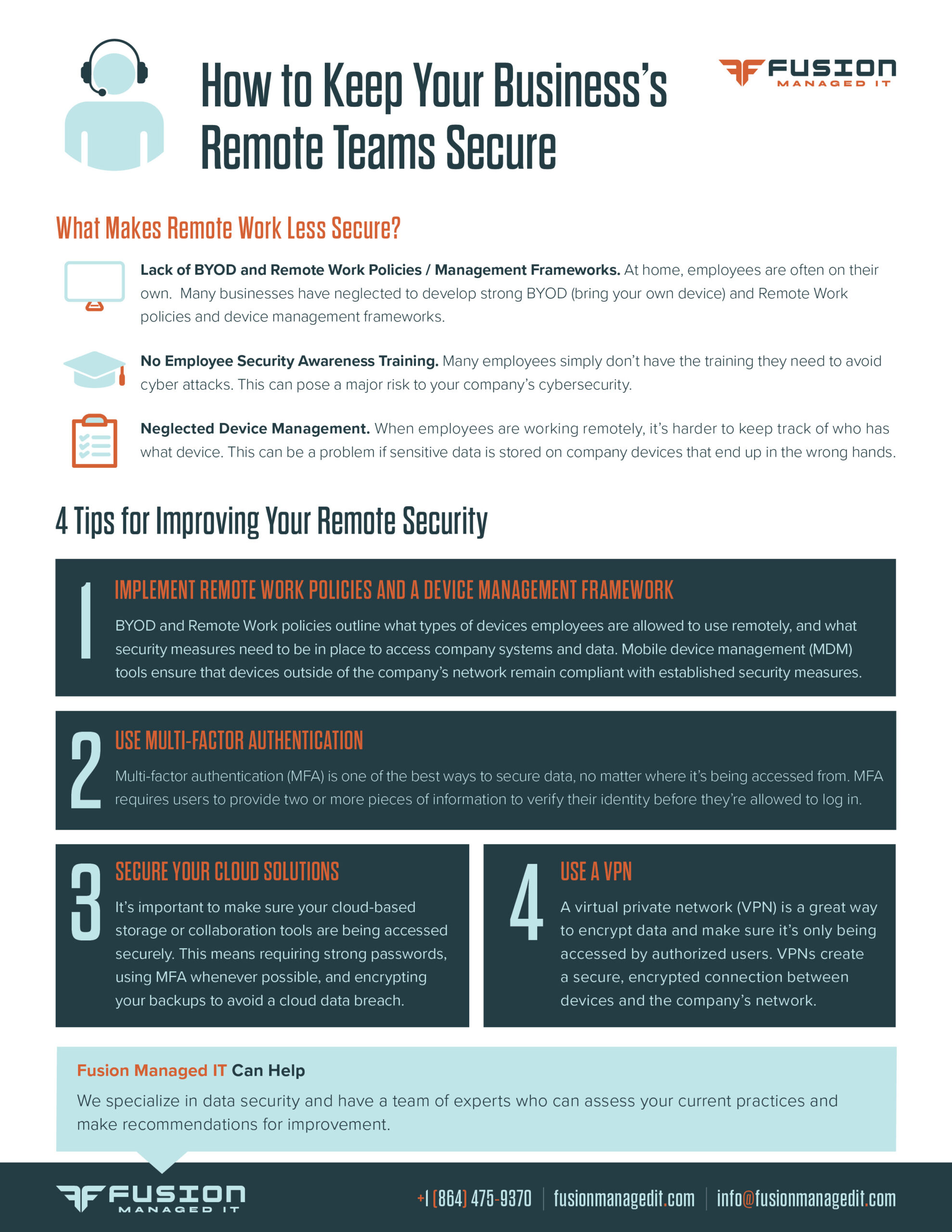 How to Keep Your Business's Remote Teams Secure infographic